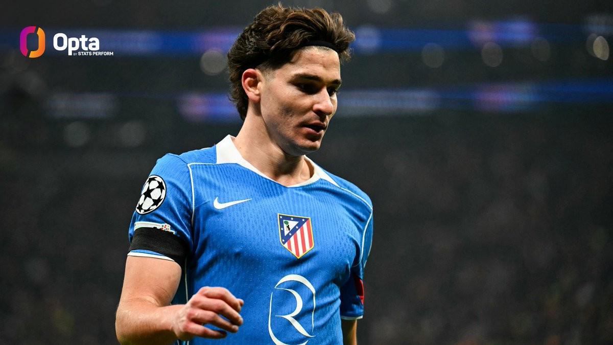 开云app-连续7场没进球，为阿尔瓦雷斯马竞生涯最长进球荒